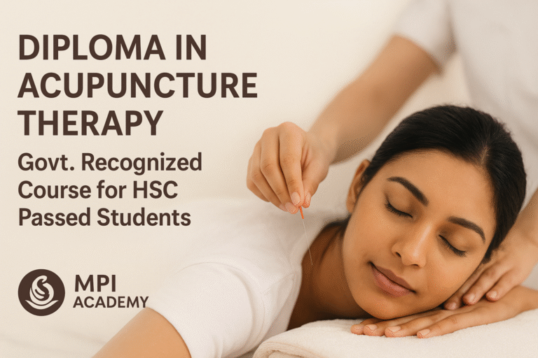 Diploma in Acupuncture Therapy – Govt. Recognized Course for HSC Passed Students